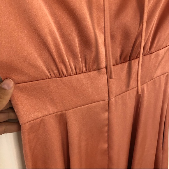 Gal Meets Glam Julia Tea Rose Beautiful dress salmon color bridesmaid event Sz 0 - Picture 10 of 15